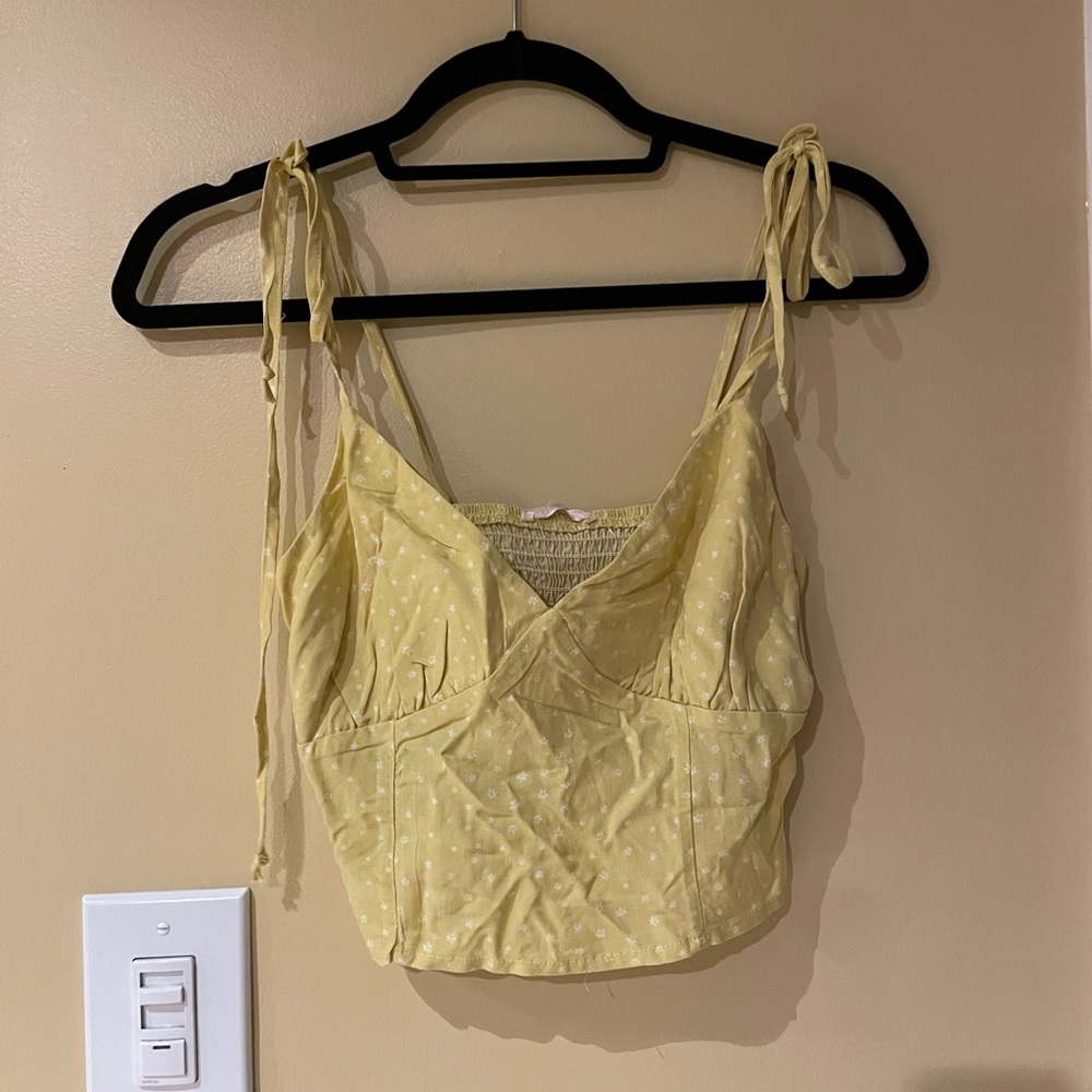 Pacsun lottie moss tank top yellow girlie